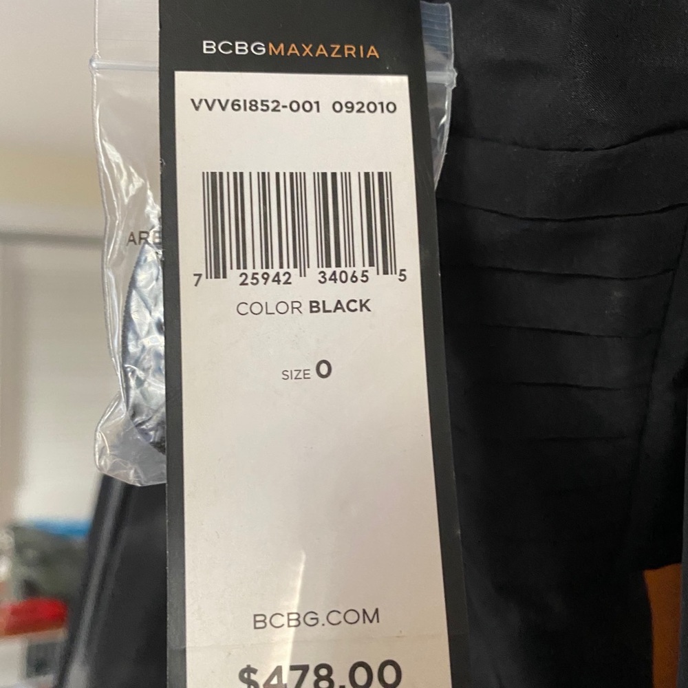BCBG MaxAzria Strapless Hi-Low Bubble Gown